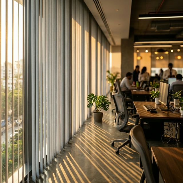 Vertical blinds in Vellore office