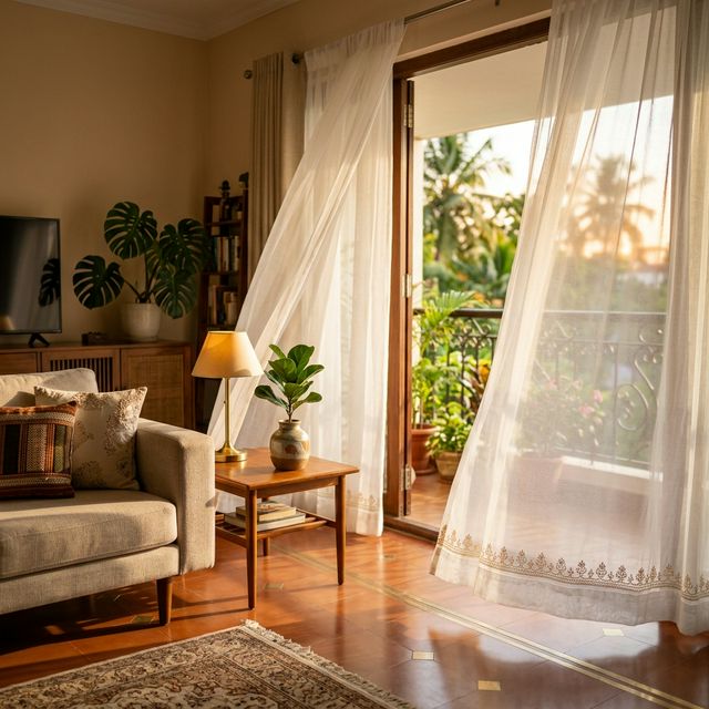 Sheer Curtains — Oviyas Fabrics, Vellore