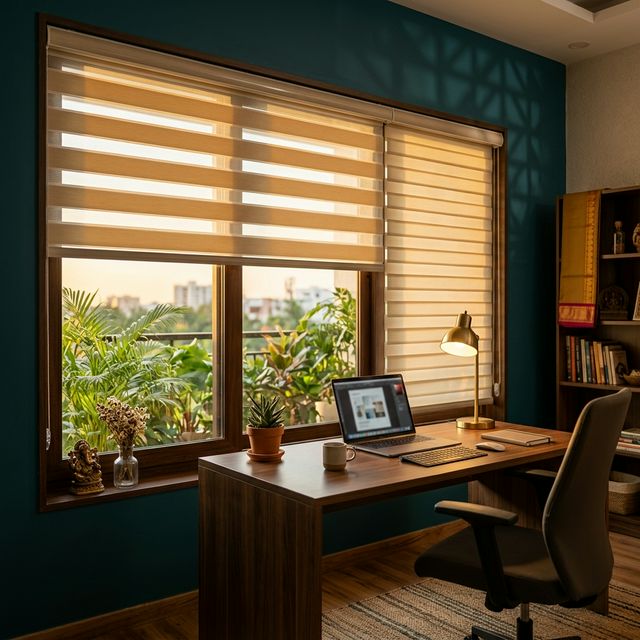 Zebra Curtains — Oviyas Fabrics, Vellore